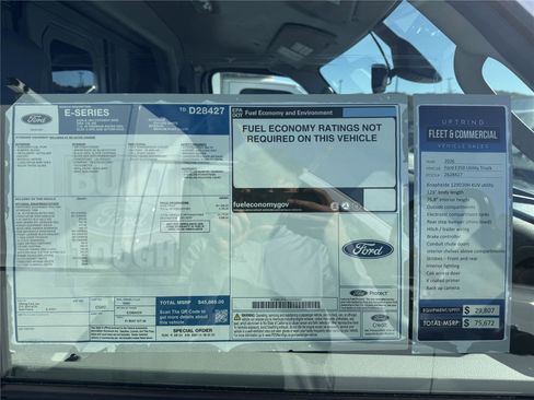 New 2026 Ford E-350 and Econoline 350 Super Duty w/ Power Equipment Group RWD image 16