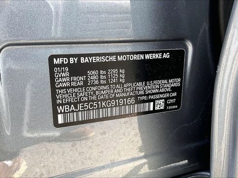 Used 2019 BMW 540i w/ Convenience Package image 16
