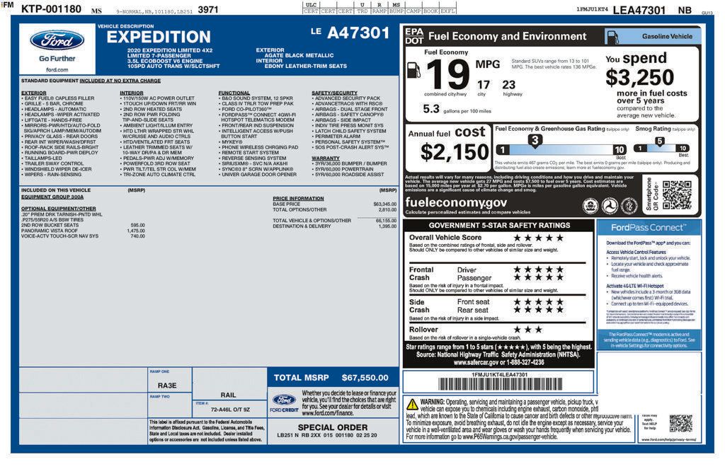 Used 2020 Ford Expedition Limited RWD image 2