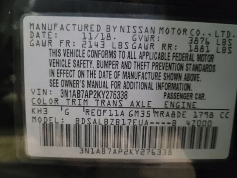 Used 2019 Nissan Sentra S FWD image 33