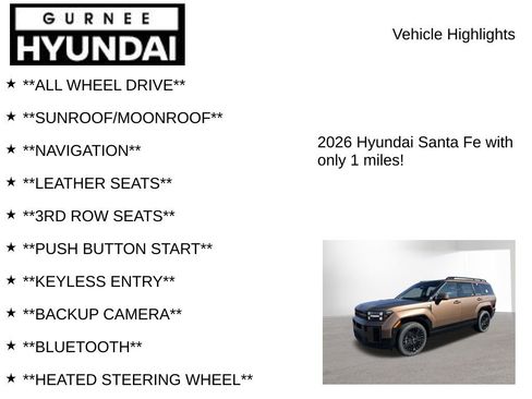 New 2026 Hyundai Santa Fe Calligraphy AWD/4WD image 8