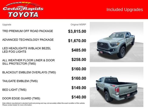 Used 2023 Toyota Tacoma TRD Off-Road w/ TRD Premium Off Road Package AWD/4WD image 6
