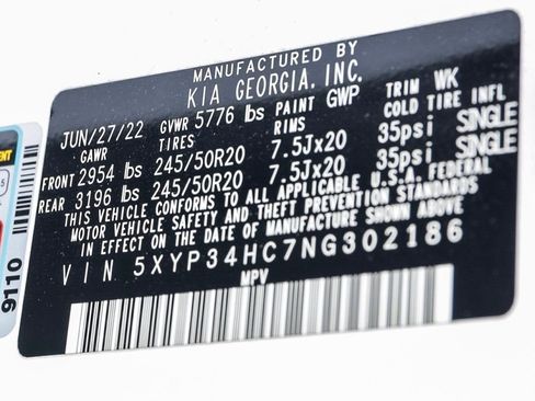 Used 2022 Kia Telluride EX w/ EX Premium Package image 44