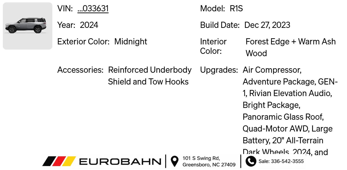 Used 2024 Rivian R1S Adventure Quad AWD/4WD image 29