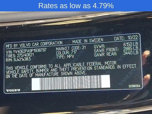 Certified 2023 Volvo XC90 B6 Ultimate w/ Lounge Package image 29