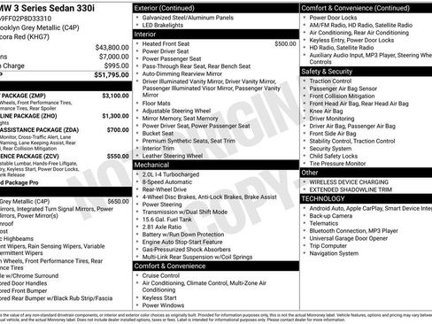 Used 2023 BMW 330i Sedan w/ M Sport Package image 12