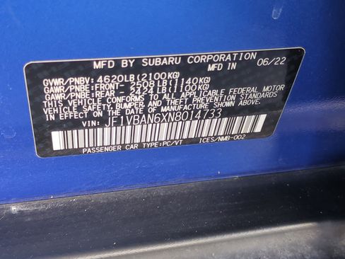 Used 2022 Subaru WRX Limited image 36