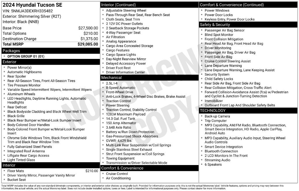 Used 2024 Hyundai Tucson SE FWD image 5