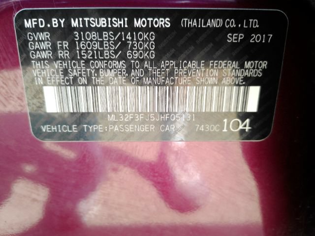 Used 2018 Mitsubishi Mirage G4 ES FWD image 41
