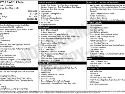 Used 2023 MAZDA CX-5 AWD 2.5 Turbo image 42