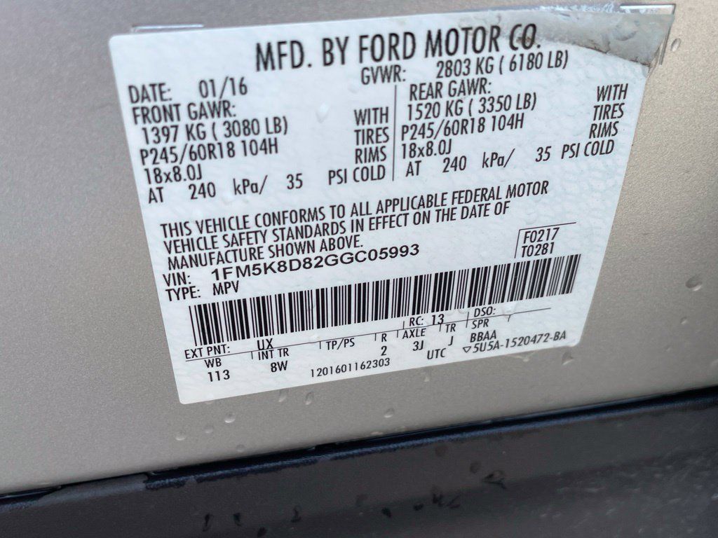 Used 2016 Ford Explorer XLT AWD/4WD image 28