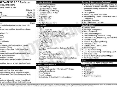 Certified 2026 MAZDA CX-30 AWD 2.5 S image 34