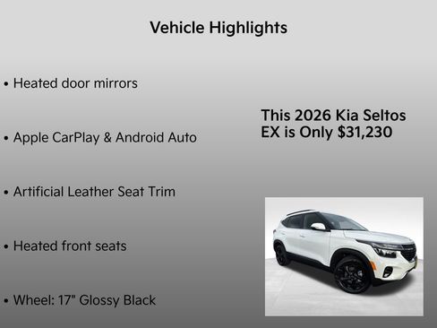 New 2026 Kia Seltos EX image 10