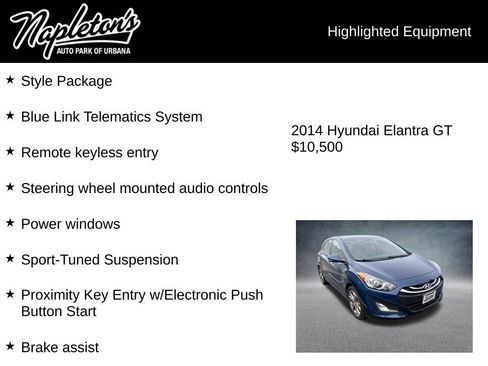 Used 2014 Hyundai Elantra GT w/ Option Group 02 FWD image 4
