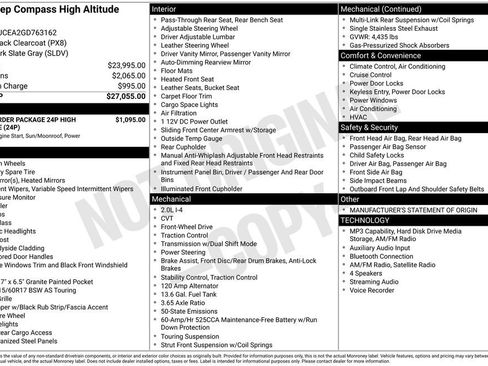 Used 2016 Jeep Compass High Altitude FWD image 4