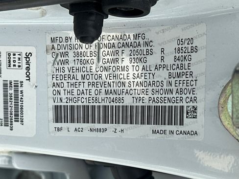 Used 2020 Honda Civic Si image 32