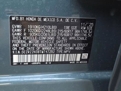 New 2026 Honda HR-V LX image 17