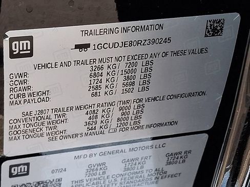 Used 2024 Chevrolet Silverado 1500 High Country w/ Technology Package AWD/4WD image 25