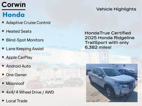 Used 2025 Honda Ridgeline TrailSport image 9