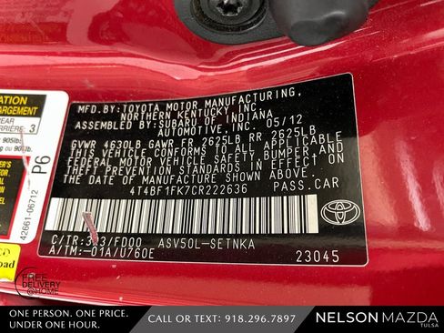 Used 2012 Toyota Camry LE image 48