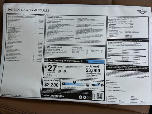 New 2027 MINI Cooper Countryman S w/ Comfort Package Max AWD/4WD image 47