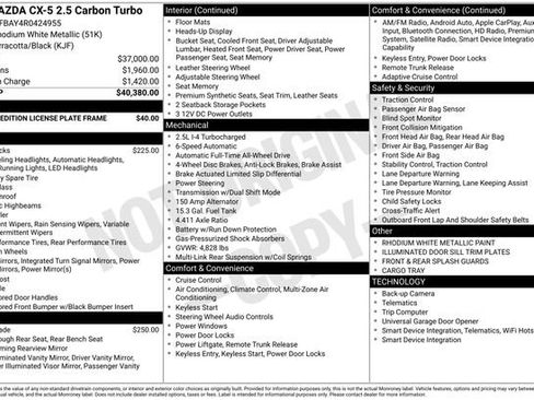 Used 2024 MAZDA CX-5 Carbon Edition image 10