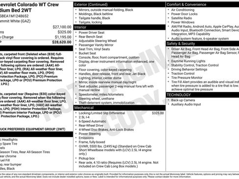Used 2021 Chevrolet Colorado W/T RWD image 29