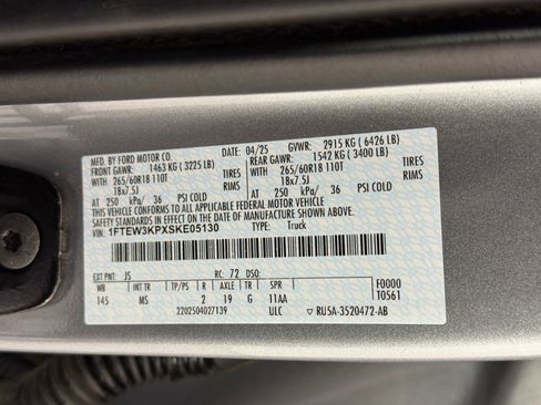 Used 2025 Ford F150 XLT w/ Equipment Group 301A Standard RWD image 20