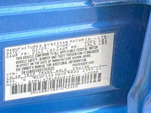 Used 2025 Nissan Sentra SV FWD image 23