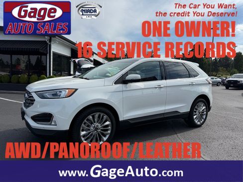 Used 2021 Ford Edge Titanium w/ Class II Trailer Tow Package image 1