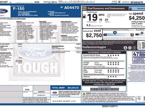Used 2025 Ford F150 Platinum w/ Equipment Group 702A High AWD/4WD image 2