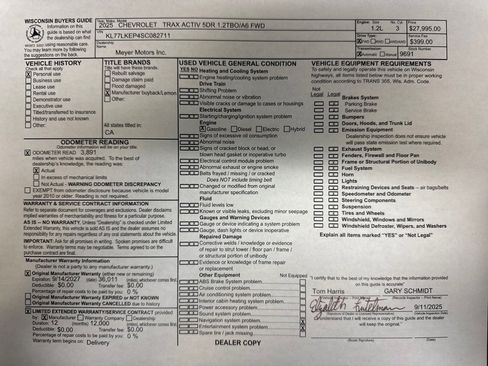 Used 2025 Chevrolet Trax ACTIV w/ Driver Confidence Package image 31