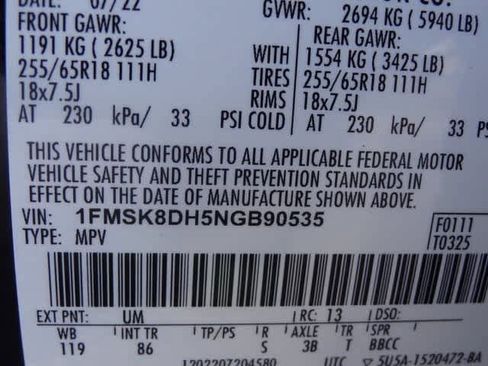 Used 2022 Ford Explorer XLT image 46