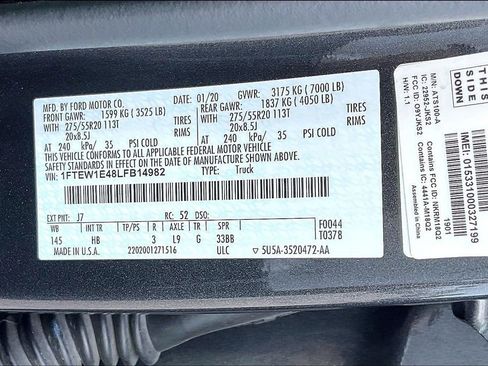 Used 2020 Ford F150 Lariat w/ Equipment Group 502A Luxury AWD/4WD image 16
