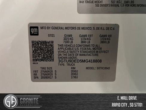 Used 2021 GMC Sierra 1500 SLT AWD/4WD image 28