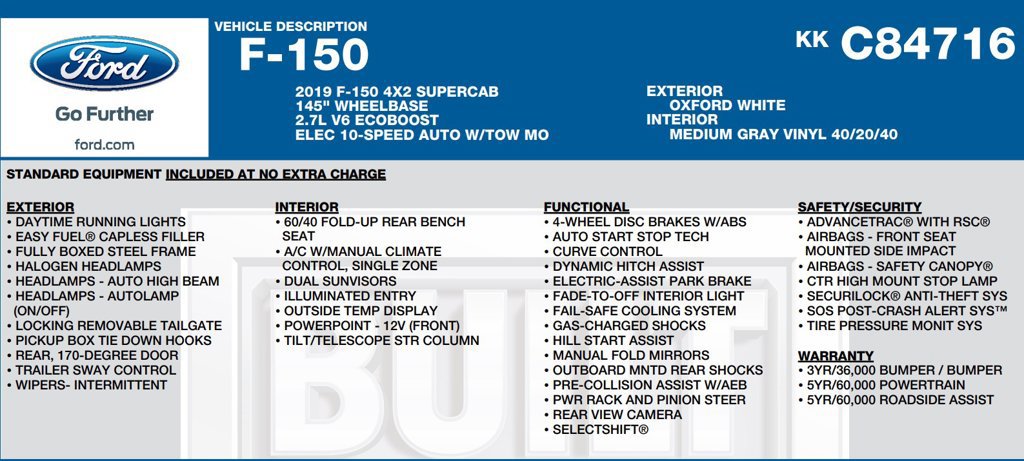 Used 2019 Ford F150 XL w/ Equipment Group 101A Mid RWD image 22