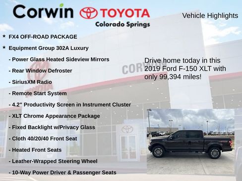 Used 2019 Ford F150 XLT w/ Equipment Group 302A Luxury image 7