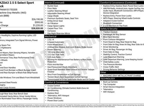 Used 2025 MAZDA MAZDA3 s Sport image 19