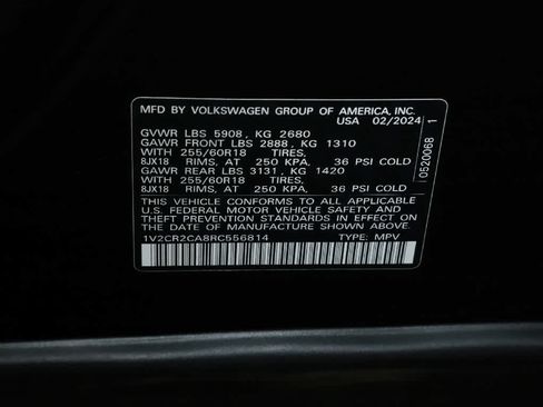 Certified 2024 Volkswagen Atlas Peak Edition SE AWD/4WD image 23