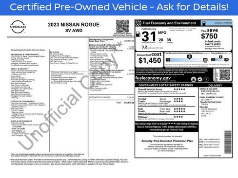 Used 2023 Nissan Rogue SV w/ SV Premium B Package AWD/4WD image 3