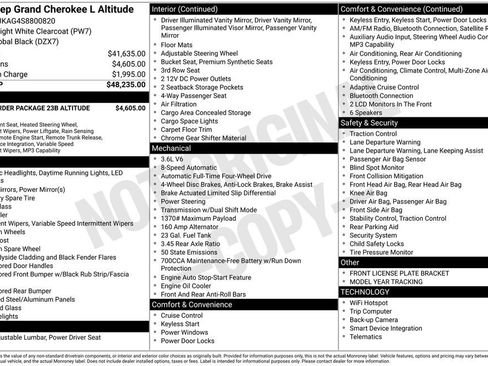 New 2025 Jeep Grand Cherokee L Laredo AWD/4WD image 44