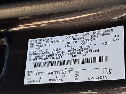 Used 2018 Ford F150 XLT w/ Equipment Group 302A Luxury AWD/4WD image 27