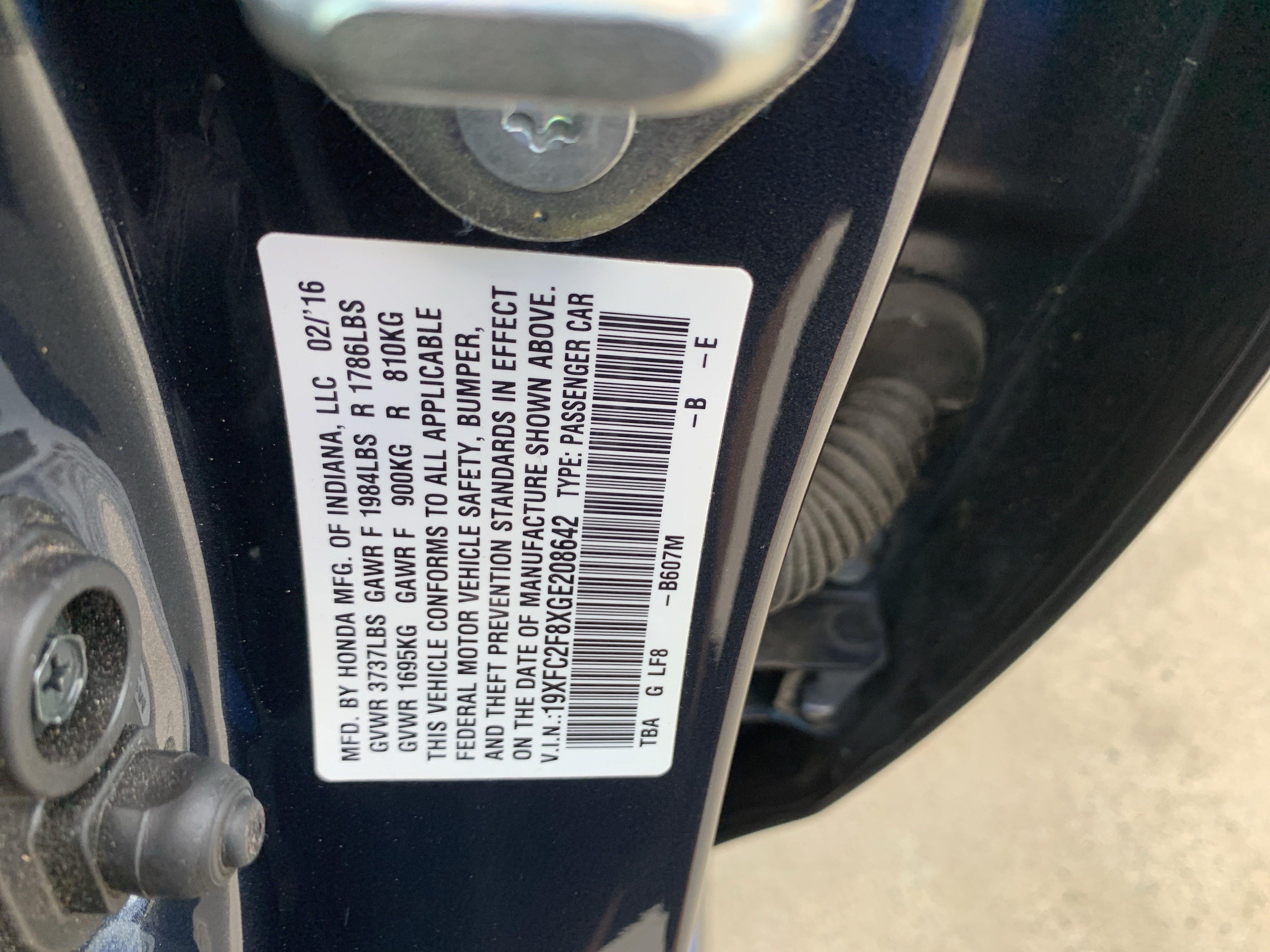 Used 2016 Honda Civic EX image 36