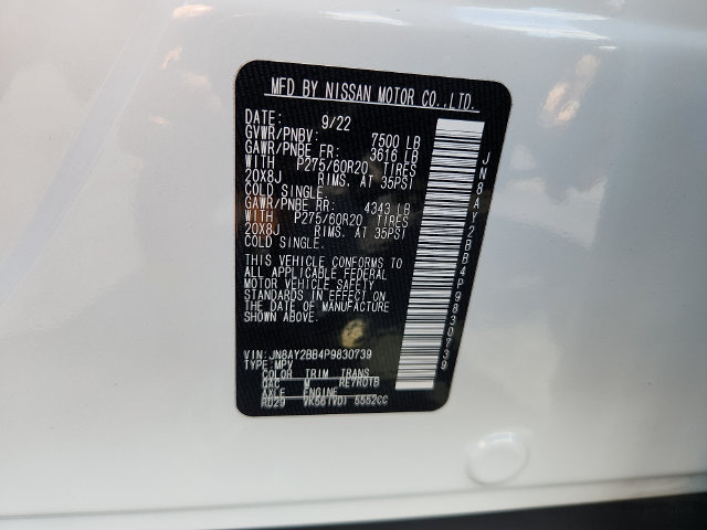 Used 2023 Nissan Armada SL w/ Captain's Chairs Package AWD/4WD image 28