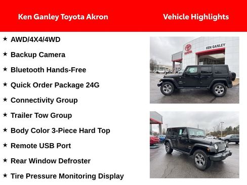 Used 2017 Jeep Wrangler Unlimited Sahara w/ Connectivity Group AWD/4WD image 2