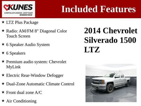 Used 2014 Chevrolet Silverado 1500 LTZ w/ LTZ Plus Package AWD/4WD image 3