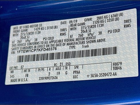 Used 2019 Ford F150 XLT w/ Equipment Group 302A Luxury image 12