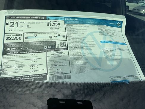 New 2026 Volkswagen Atlas SEL image 33