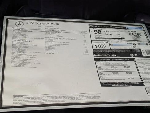 New 2026 Mercedes-Benz EQS 450+ Sedan image 19