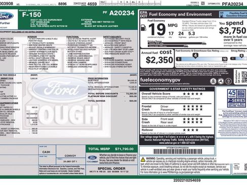 Used 2023 Ford F150 Platinum w/ Equipment Group 701A High RWD image 5